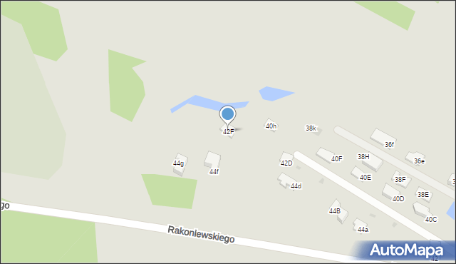 Knurów, Rakoniewskiego Walentego, 42F, mapa Knurów