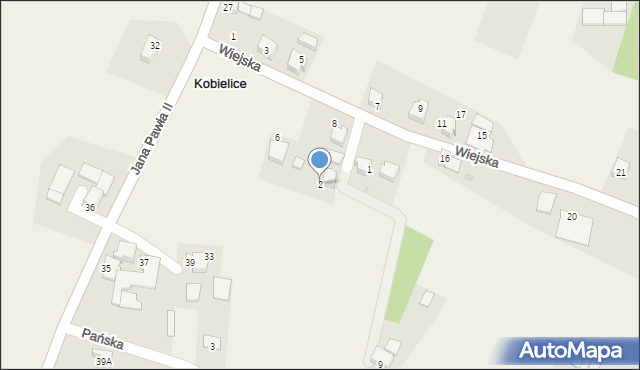 Kobielice, Radosna, 2, mapa Kobielice