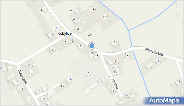 Kobylice, Raciborska, 19, mapa Kobylice