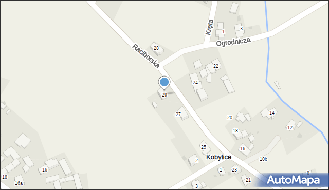 Kobylice, Raciborska, 29, mapa Kobylice