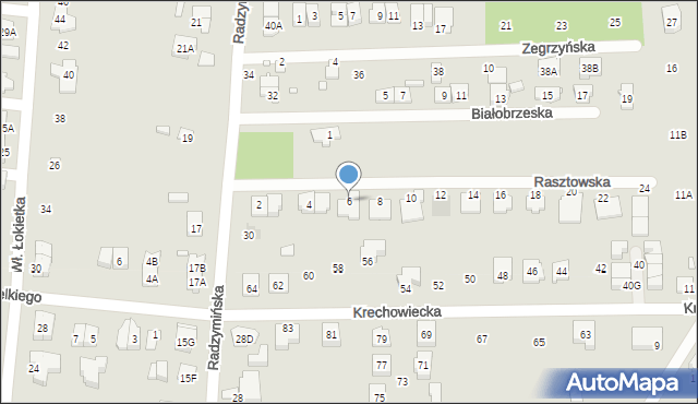 Kobyłka, Rasztowska, 6, mapa Kobyłka