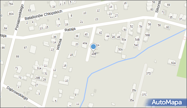 Kobyłka, Rataja Macieja, 42B, mapa Kobyłka