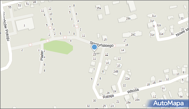 Kolbuszowa, Rataja Macieja, 13, mapa Kolbuszowa