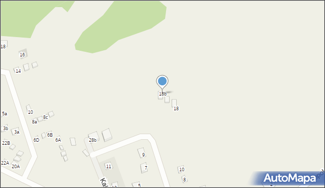 Kopalino, Rajska, 18b, mapa Kopalino