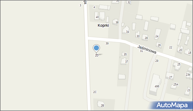 Koprki, Rataja Macieja, 2D, mapa Koprki