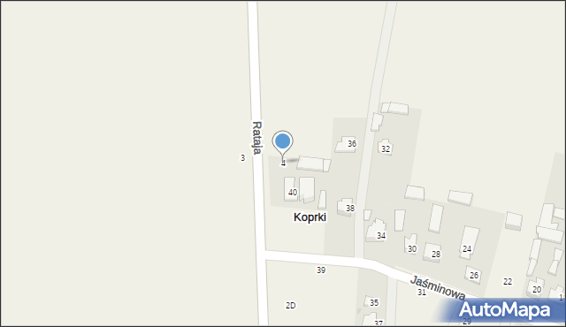 Koprki, Rataja Macieja, 4, mapa Koprki