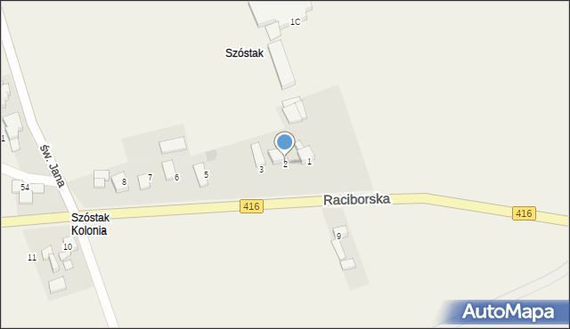 Kornice, Raciborska, 2, mapa Kornice