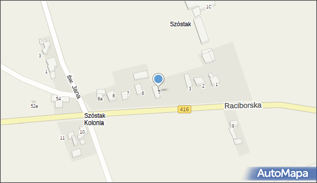 Kornice, Raciborska, 5, mapa Kornice