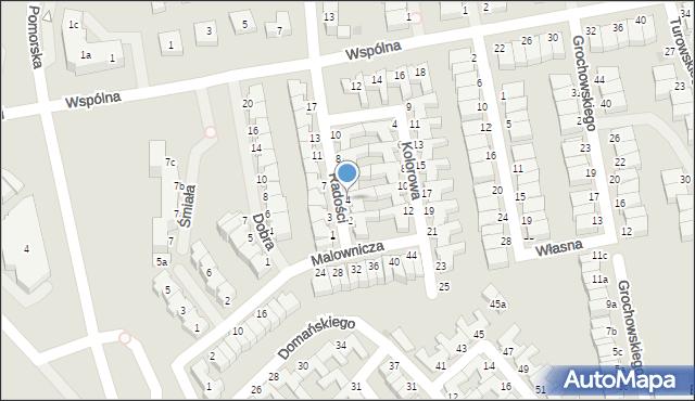 Koszalin, Radości, 4, mapa Koszalina