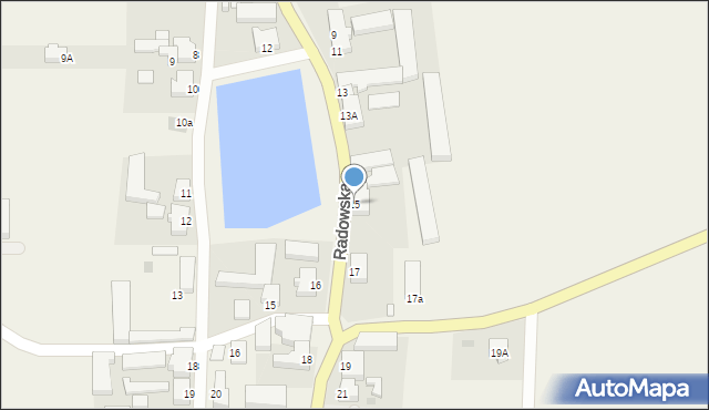 Kowalów, Radowska, 15, mapa Kowalów