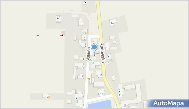 Kowalów, Radowska, 6, mapa Kowalów