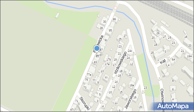 Kraków, Rakowicka, 85, mapa Krakowa