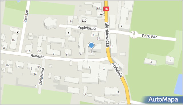 Krotoszyn, Rawicka, 2, mapa Krotoszyna