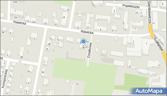 Krotoszyn, Rawicka, 5C, mapa Krotoszyna