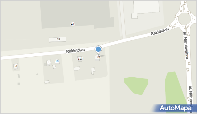 Krzeptów, Rakietowa, 16, mapa Krzeptów