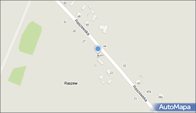 Kutno, Raszewska, 25, mapa Kutno