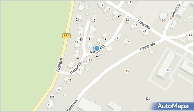 Kwidzyn, Radosna, 11, mapa Kwidzyn