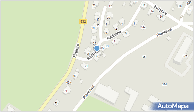 Kwidzyn, Radosna, 17, mapa Kwidzyn