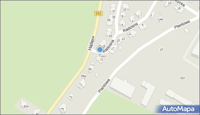 Kwidzyn, Radosna, 23, mapa Kwidzyn