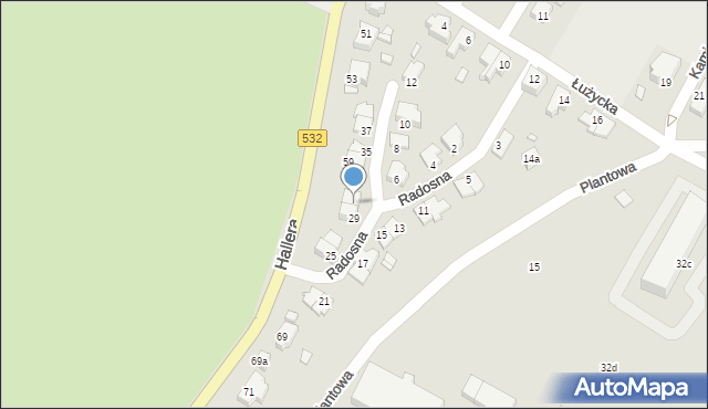 Kwidzyn, Radosna, 31, mapa Kwidzyn