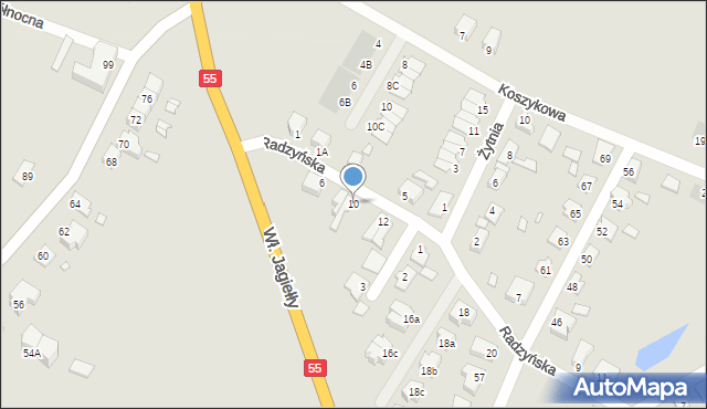 Kwidzyn, Radzyńska, 10, mapa Kwidzyn