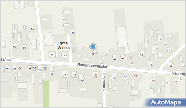 Lgota Wielka, Radomszczańska, 48, mapa Lgota Wielka