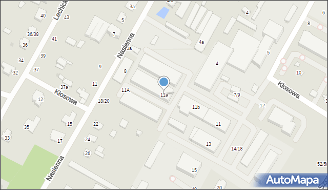 Łódź, Ratajska, 11a, mapa Łodzi