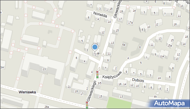 Lublin, Rayskiego Konstantego Józefa, 1, mapa Lublina