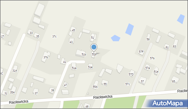 Majdan, Racławicka, 51d, mapa Majdan