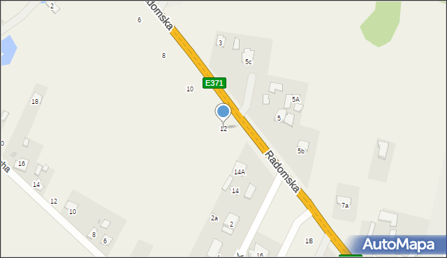 Makowiec, Radomska, 12, mapa Makowiec