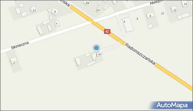 Makowiska, Radomszczańska, 1/5, mapa Makowiska