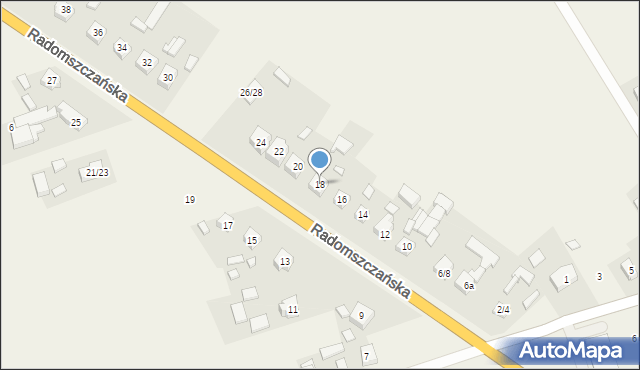 Makowiska, Radomszczańska, 18, mapa Makowiska