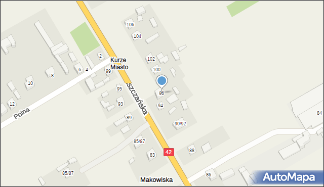 Makowiska, Radomszczańska, 96, mapa Makowiska