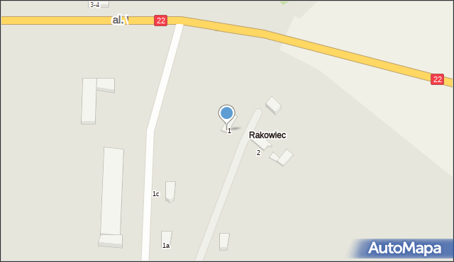 Malbork, Rakowiec, 1, mapa Malborka