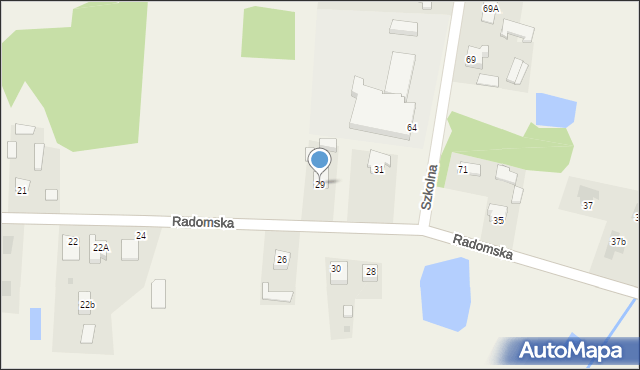 Małęczyn, Radomska, 29, mapa Małęczyn