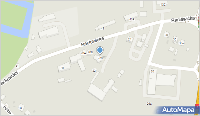 Miechów, Racławicka, 22A, mapa Miechów