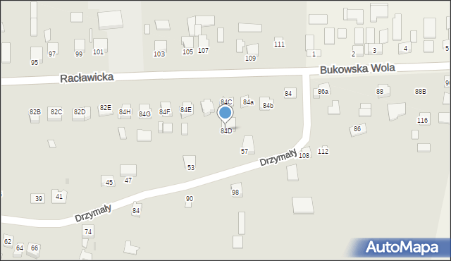 Miechów, Racławicka, 84D, mapa Miechów