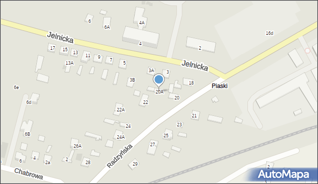 Międzyrzec Podlaski, Radzyńska, 20A, mapa Międzyrzec Podlaski