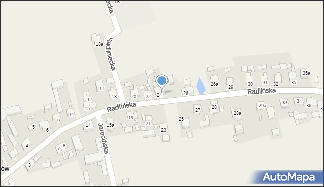 Mieszków, Radlińska, 25, mapa Mieszków