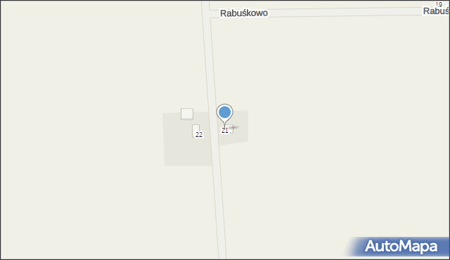 Minikowo, Rabuśkowo, 21, mapa Minikowo