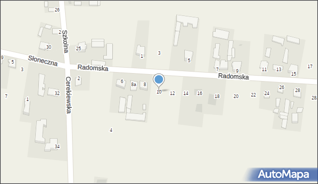 Mleczków, Radomska, 10, mapa Mleczków