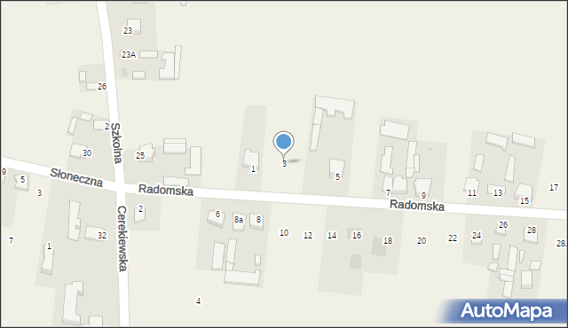 Mleczków, Radomska, 3, mapa Mleczków