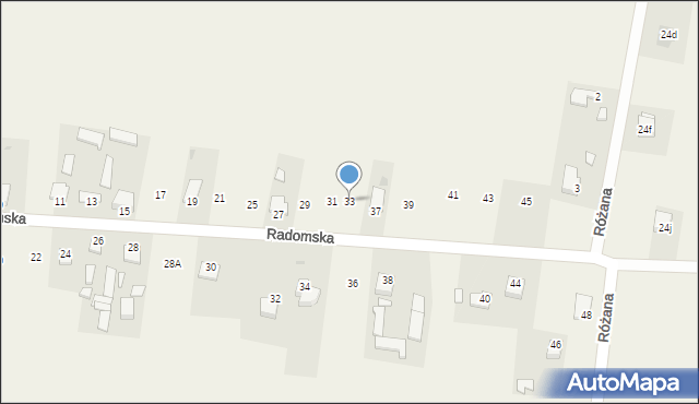 Mleczków, Radomska, 33, mapa Mleczków