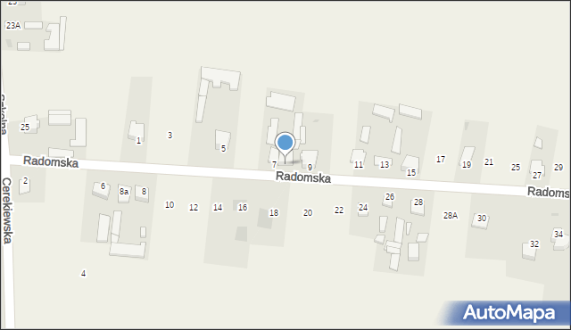 Mleczków, Radomska, 7A, mapa Mleczków