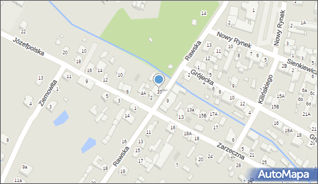 Mszczonów, Rawska, 10, mapa Mszczonów