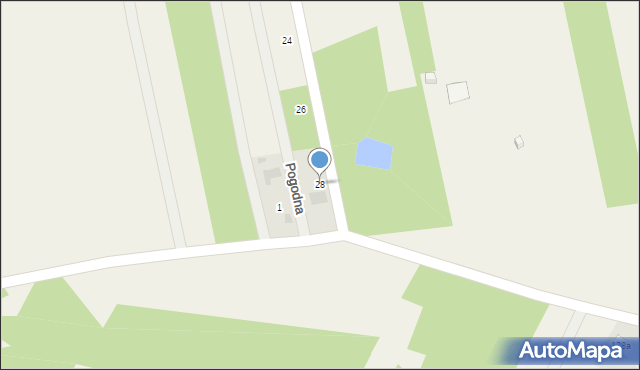 Myśliszewice, Radosna, 28, mapa Myśliszewice