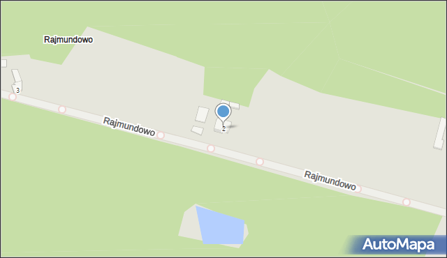 Nekla, Rajmundowo, 2, mapa Nekla
