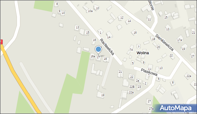 Nisko, Racławicka, 17, mapa Nisko