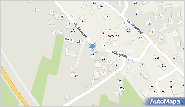 Nisko, Racławicka, 21, mapa Nisko