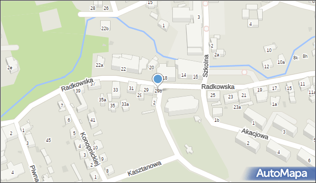 Nowa Ruda, Radkowska, 29b, mapa Nowa Ruda